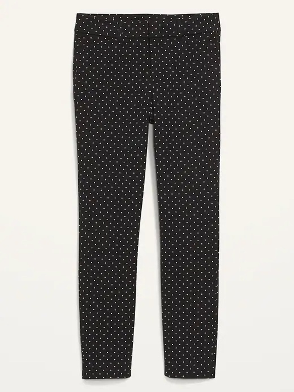 NWT Old Navy Pixie High-Rise Black Polka Dot Stretch Pant